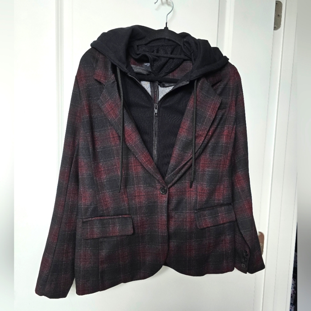 Liverpool Los Angeles Ladies blazer with attached sweatshirt size XL